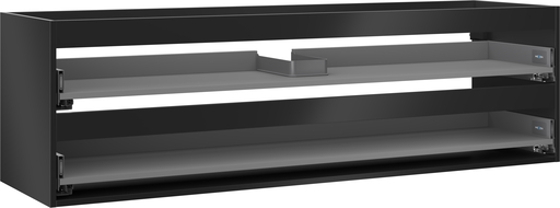 Mexen Box-A skříňka pod umyvadlo 160 cm, 2 zásuvky, černý mat - 91AX0-1600-470-2-71