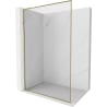 Mexen Kioto-XF L sprchová stěna Walk-in s rámem 90 x 202 cm, transparentní 10 mm, zlatá - 800-090-174-50-00-XF