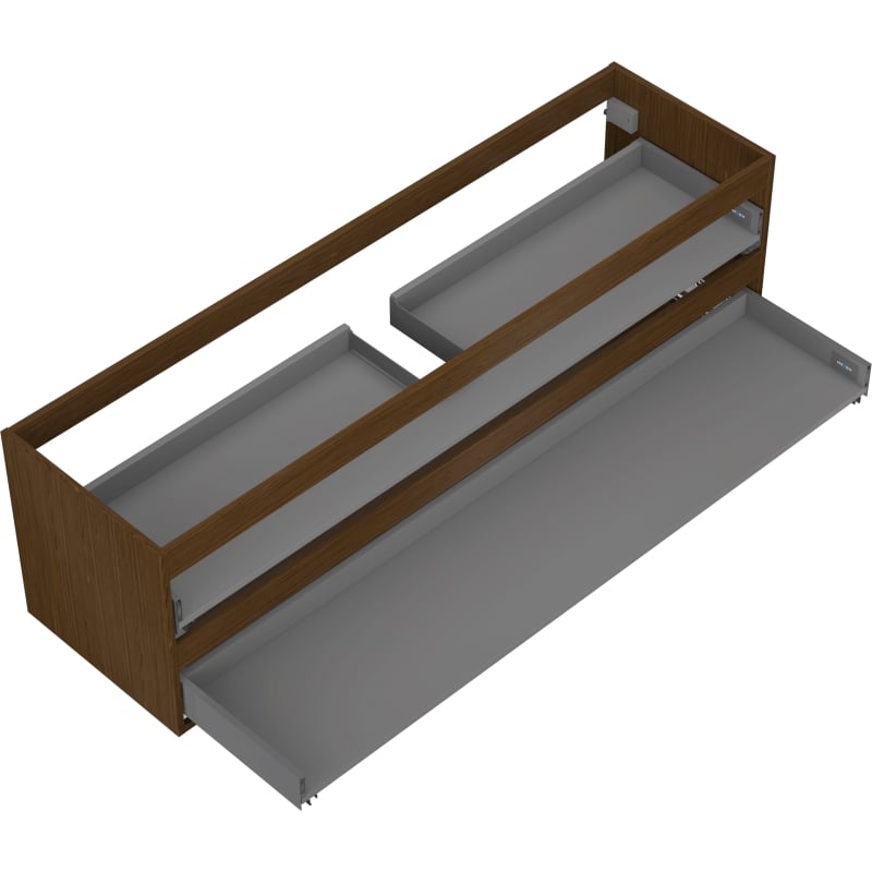 Mexen Box-A korpus skříňky pod umyvadlo 160 cm, 2 zásuvky, ořech - 91AX0-1600-470-2-86
