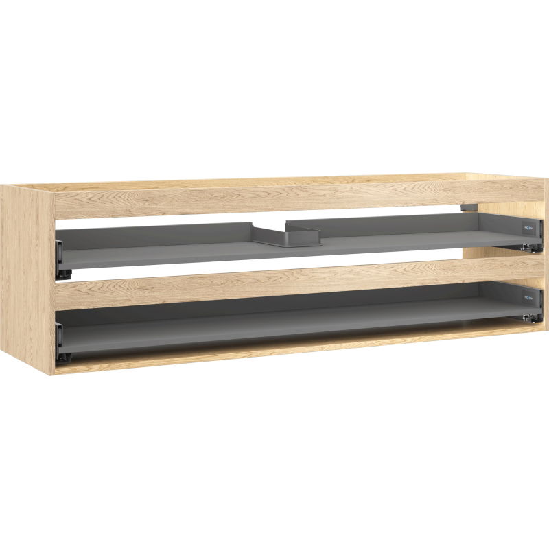 Mexen Box-A korpus skříňky pod umyvadlo 160 cm, 2 zásuvky, dub - 91AX0-1600-470-2-81