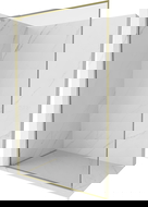 Mexen Kioto-F L Sprchová stěna Walk-in s rámem 65 x 202 cm, transparentní 8 mm, zlatá - 800-065-174-50-00