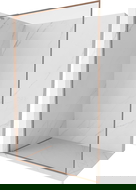 Mexen Kioto-F L Sprchová zástěna Walk-in s rámem 115 x 202 cm, transparentní 8 mm, kartáčovaná měď - 800-115-174-65-00