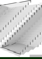 Mexen Kioto-F L sprchová stěna Walk-in s rámem 60 x 202 cm, průhledná 8 mm, kartáčovaná šedá - 800-060-174-66-00