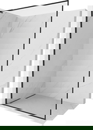 Mexen Kioto-F L, sprchová stěna Walk-in s rámem 60 x 202 cm, průhledná 8 mm, černá - 800-060-174-70-00