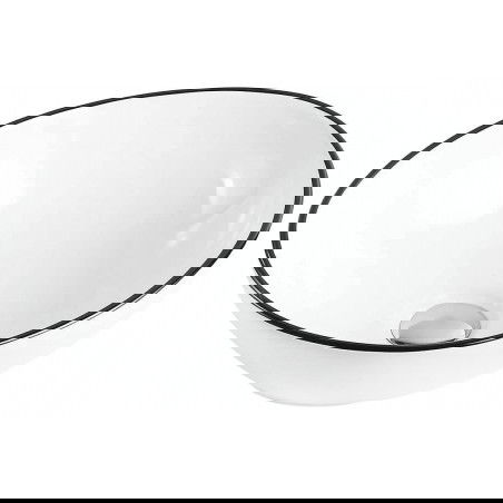 Mexen Elza umyvadlo na desku 40 x 33 cm, bílá/černá - 21014007