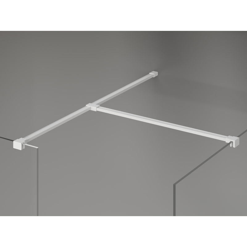 Mexen Kioto-X sprchová stěna Walk-in 150 x 90 cm, transparentní 10 mm, bílá - 800-150-202-20-00-090-X