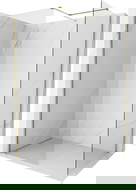 Mexen Kioto-X sprchová stěna Walk-in 90 x 90 cm, transparentní 10 mm, zlatá - 800-090-202-50-00-090-X