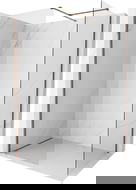 Mexen Kioto-X sprchová stěna Walk-in 140 x 70 cm, transparentní 10 mm, růžové zlato - 800-140-202-60-00-070-X