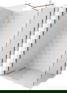 Mexen Kioto-X sprchová stěna Walk-in 90 x 90 cm, průhledná 10 mm, růžové zlato - 800-090-202-60-00-090-X