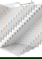 Mexen Kioto-X Walk-in sprchová zástěna 110 x 70 cm, transparentní 10 mm, kartáčovaná měď - 800-110-202-65-00-070-X