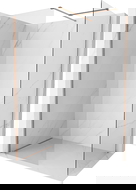 Mexen Kioto-X sprchová stěna Walk-in 90 x 90 cm, transparentní 10 mm, kartáčovaná měď - 800-090-202-65-00-090-X