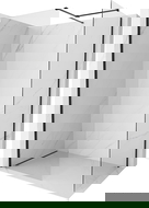 Mexen Kioto-X sprchová stěna Walk-in 90 x 90 cm, transparentní 10 mm, černá - 800-090-202-70-00-090-X