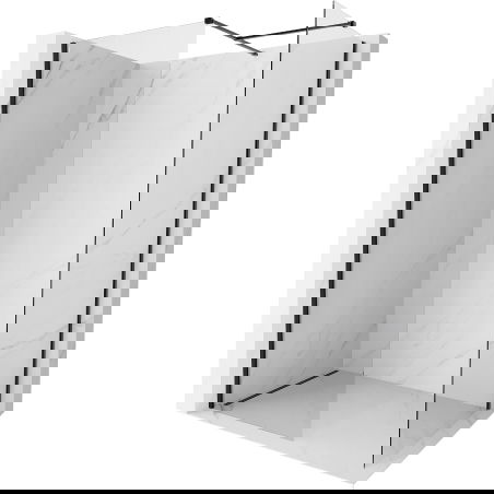 Mexen Kioto-X Sprchová stěna Walk-in 150 x 100 cm, transparentní 10 mm, černá - 800-150-202-70-00-100-X