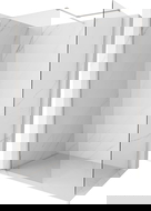 Mexen Kioto-X sprchová stěna Walk-in 90 x 90 cm, průhledná 10 mm, kartáčovaný nikl - 800-090-202-97-00-090-X