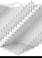 Mexen Kioto-X sprchová stěna Walk-in 140 x 120 cm, transparentní 10 mm, kartáčovaný nikl - 800-140-202-97-00-120-X