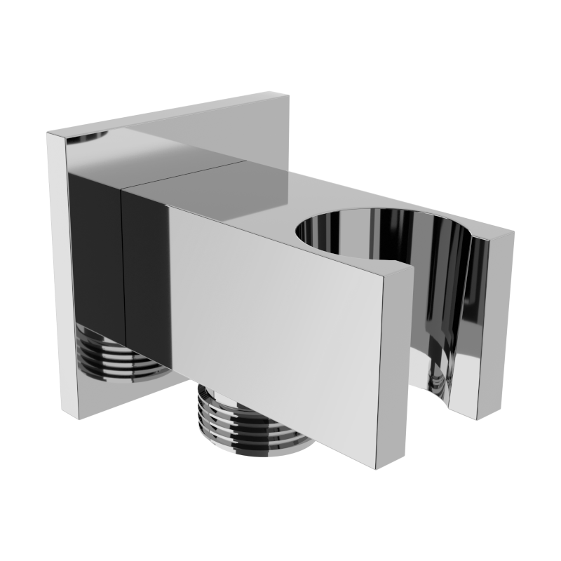 Mexen Cube rohová přípojka, chrom - 79300-00