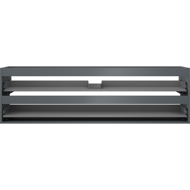 Mexen Box-A korpus skříňky pod umyvadlo 160 cm, 2 zásuvky, matná grafitová - 91AX0-1600-470-2-66