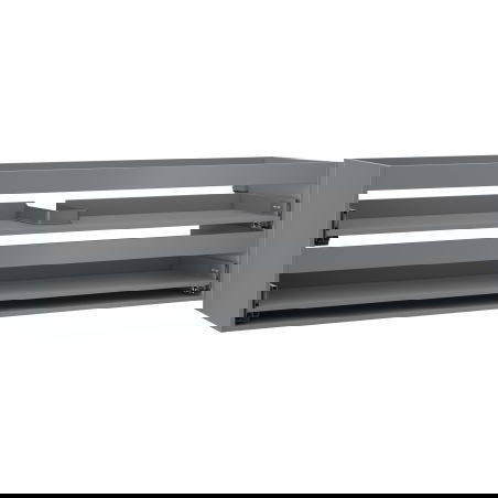 Mexen Box-A korpus skříňky pod umyvadlo 160 cm, 2 zásuvky, matná grafitová - 91AX0-1600-470-2-66