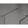 Mexen Kioto-XF sprchová stěna Walk-in s rámem 150x90 cm, transparentní 10 mm gun gray kartáčovaný