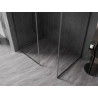 Mexen Kioto-XF sprchová stěna Walk-in s rámem 130x100 cm transparentní 10 mm šedá gun kartáčovaná
