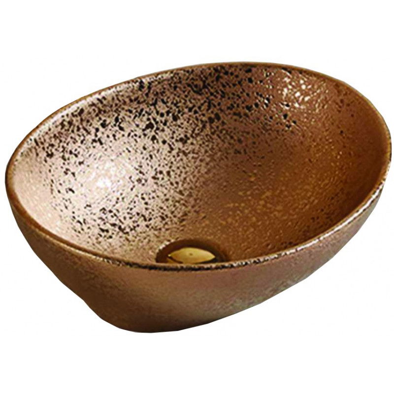 Mexen Elza umyvadlo na desku 40 x 33 cm, měděné - 21014051