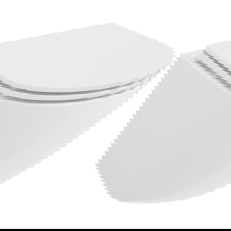 Mexen Lena miska wc Rimless Tornado se sedátkem s pomalým zavíráním slim, duroplast, bílý lesk - 30220300T