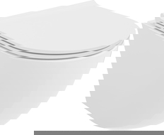 Mexen Lena WC mísa Rimless Tornado s pomalu klesající slim sedátko, duroplast, bílý lesk - 30220500T