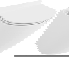 Mexen Lena WC mísa Rimless Tornado s pomalu sklopným slim sedátkem, duroplast, bílý lesk - 30224000T