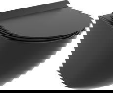 Mexen Lena mísa WC Rimless Tornado s pomalu padajícím sedátkem slim, duroplast, černá mat - 30220185T