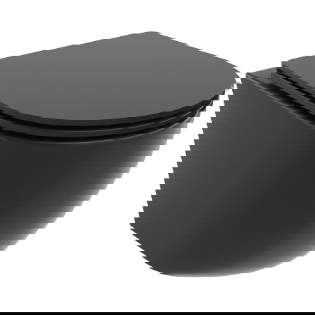 Mexen Lena WC mísa Rimless Tornado se sedátkem soft close slim, duroplast, černý mat - 30221085T