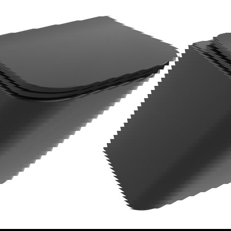 Mexen Teo mísa WC Rimless Tornado s pomalu sklopnou deskou slim, duroplast, černá mat - 30850685T