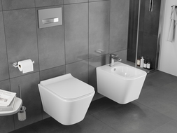 Mexen Teo WC mísa Rimless Tornado s pomalu klesající deskou slim, duroplast, bílý lesk - 30850700T