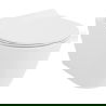 Mexen Carmen wc mísa Rimless Tornado s pomalu sklopným slim sedátkem, duroplast, bílý lesk - 30880100T