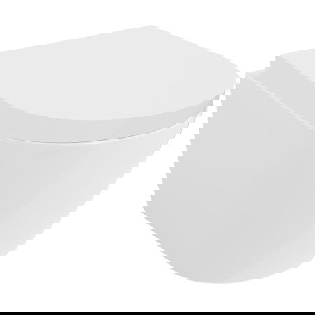 Mexen Carmen WC mísa Rimless Tornado s pomalu klesající tvrdou deskou, duroplast, bílý lesk - 30880200T