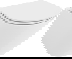 Mexen Carmen WC mísa Rimless Tornado s pomalu sklápěcím ultra tenkým sedátkem, duroplast, bílý lesk - 30880300T