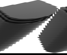 Mexen Carmen WC mísa Rimless Tornado se zpomalujícím sedátkem slim, duroplast, černá mat - 30881085T