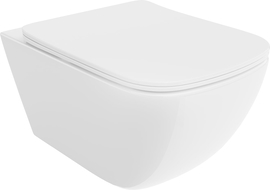 Mexen Timo WC mísa Rimless Tornado s pomalou sedátkem slim, duroplast, bílý lesk - 30650200T