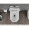 Mexen Rico WC mísa Rimless Tornado s tvrzeným, antibakteriálním pomalu zavíracím sedátkem, duroplast, bílý lesk - 30720200T