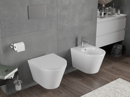 Mexen Rico WC mísa Rimless Tornado, bílý lesk - 3372XX00T