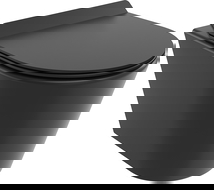 Mexen Rico WC mísa Rimless Tornado s pomalu klesající deskou slim, duroplast, černá matná - 30720185T