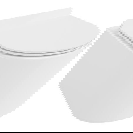 Mexen Sofia WC mísa Rimless Tornado se sedátkem pomalu padajícím slim, duroplast, bílý lesk - 30540100T