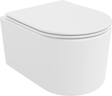 Mexen Sofia wc mísa Rimless Tornado s pomalu sklopným prkénkem slim, duroplast, bílý lesk - 30540400T