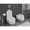 Mexen Sofia wc mísa Rimless Tornado s pomalu sklopným prkénkem slim, duroplast, bílý lesk - 30540400T