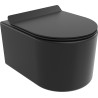 Mexen Sofia wc mísa Rimless Tornado se zpomalovacím sedátkem slim, duroplast, černá matná - 30540185T