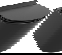 Mexen Sofia WC mísa Rimless Tornado s pomalu klesající deskou slim, duroplast, černá mat - 30540185T