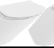 Mexen Sofia WC mísa Rimless s pomalu zavíratelným tenkým sedátkem, duroplast, bílý lesk - 30540500