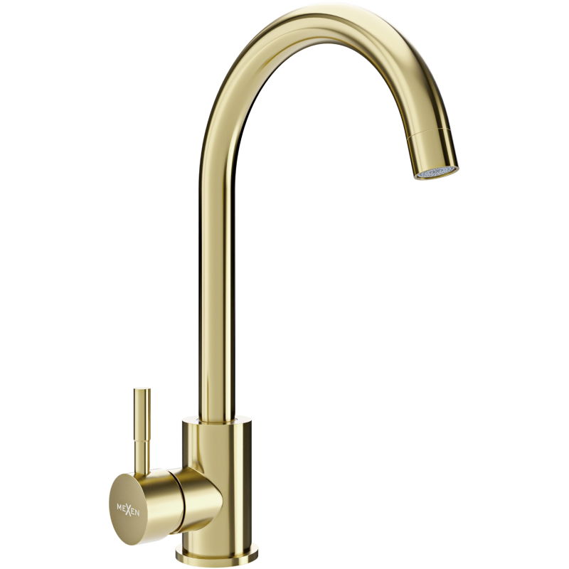 Mexen Foggia kuchyňská baterie, kartáčované zlato - 671800-50