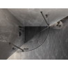 Mexen Lunar sprchový kout půlkruhový, otočný 100 x 100 cm, transparentní, gun gray kartáčovaný - 833-100L-100P-66-00