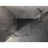 Mexen Lunar sprchový kout polooblý výklopný levý 100 x 80 cm, transparentní, kartáčovaný gun gray - 833-100L-080P-66-00