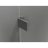 Mexen Lunar sprchový kout půlkruhový otevírací levý 90 x 70 cm, transparentní, gun metal - 833-090L-070P-95-00
